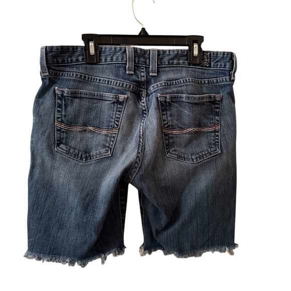 Lucky Brand Blue Jean Shorts with Distressed Hem - Picture 2 of 3